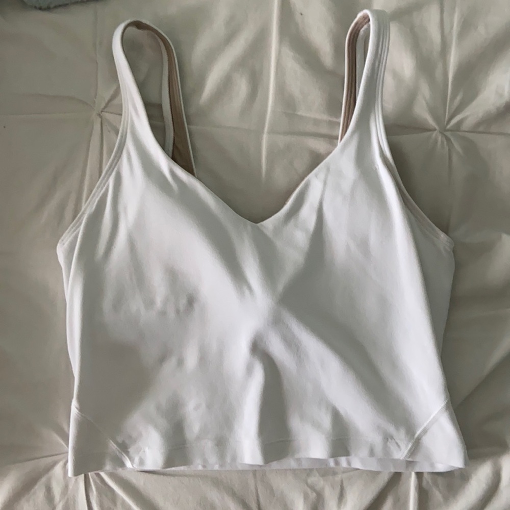 White lululemon align tank size 6